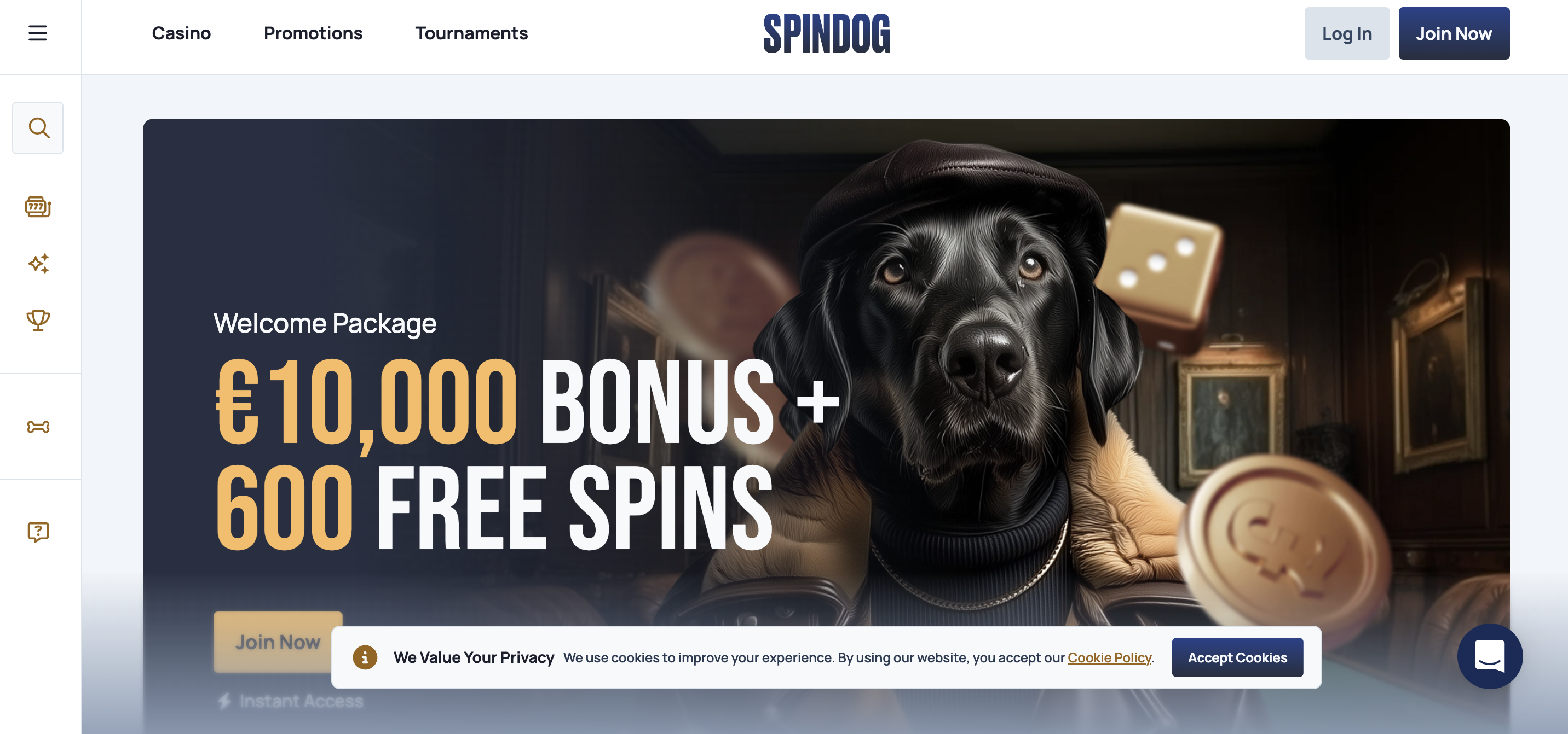 SpinDog Casino Slots – Gigantische Auswahl & schnelle Action